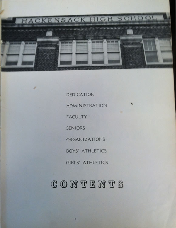 1944 HHS Yearbook Contents